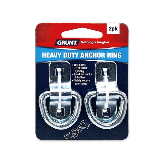 Grunt Heavy Duty Anchor Point - 2 Pack - Galvanised Steel - 1125kg Capacity - Auzzistore