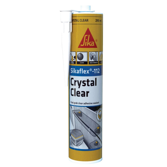 Sika Sikaflex 112 Adhesive Sealant - 290ml - Crystal Clear - Polyurethane