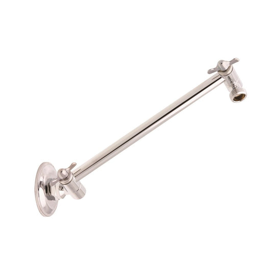 Flexispray Shower Arm - 225mm - Brass - Height Adjustable - Auzzistore