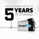 Energizer 9V Batteries - Alkaline - Long Lasting Power - 3 Pack