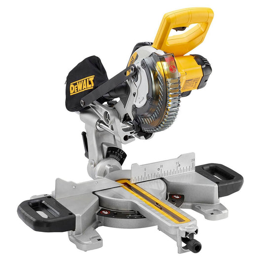 DEWALT 18V XR Cordless Sliding Mitre Saw DCS365N-XE - 184mm - Skin Only - Accurate Cuts - Auzzistore