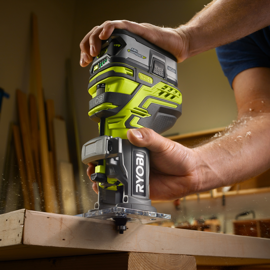 Ryobi 18V One Trim Router Skin Only - 1/4" Collet - Lightweight - Precision Control – view 2 - Auzzistore