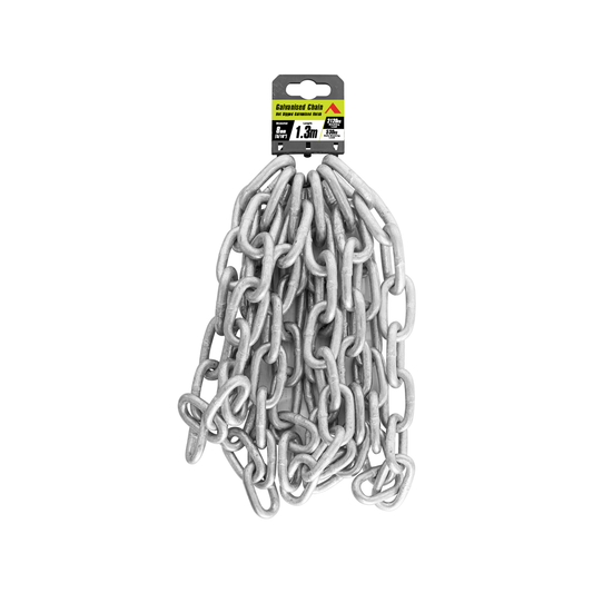 Pinnacle 8mm Galvanised Chain 1.3m Hot Dipped Rust Resistant - Auzzistore