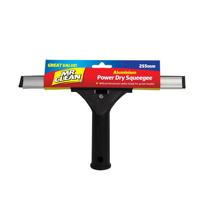 Drying Squeegee Mr Clean Power Dry Squeegee 255mm Aluminium Rubber Streak Free – Auzzi ...