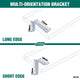 Carinya Heavy Duty Angle Bracket 100x125mm Stainless Steel 200kg Capacity