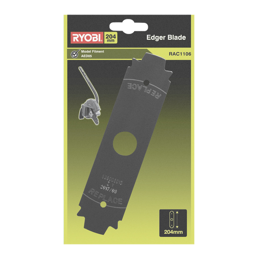 Ryobi 204mm Edger Blade - Replacement Blade - Hardened Steel - Double-Sided