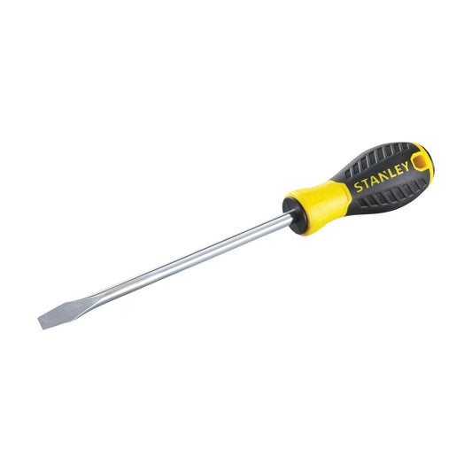 Stanley 8 x 175mm Standard Tip Screwdriver - Yellow - Ergonomic Handle