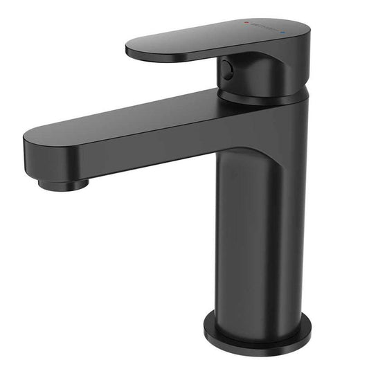 Methven Black Glide Basin Mixer - Lead Free Brass - 50mm x 143mm x 140mm - Matte Black - Water Efficient