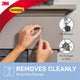 Command Mini Clear Hooks 6 Pack - Adhesive - Plastic - Damage-Free