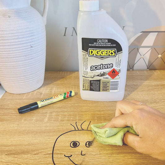 DIGGERS™ Acetone Cleaning Solvent - 1L - Liquid - Low VOC – view 2 - Auzzistore