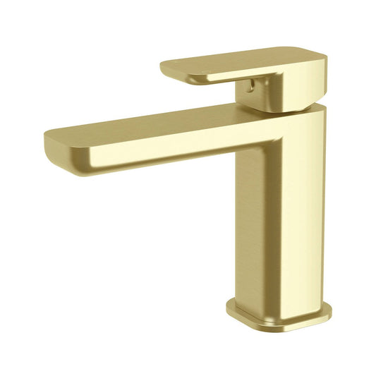 Mondella Overture Basin Mixer - Brushed Brass - Lead Free - 99mm Spout Height - Auzzistore