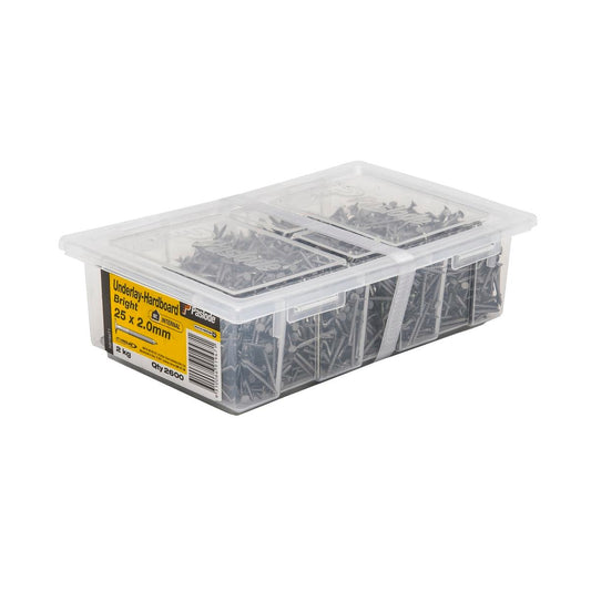 Paslode Hardboard Underlay Nail 25 x 2mm Bright Steel 2kg Pack - Auzzistore