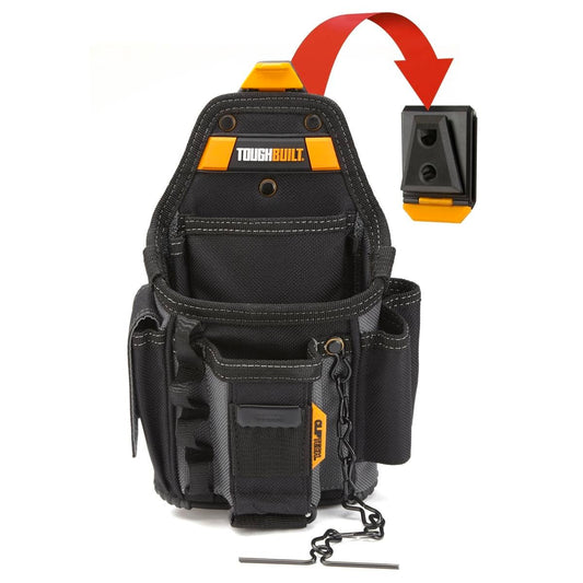 Toughbuilt Small Electrician Pouch - 190mm x 340mm - Polyester - 13 Pockets - Auzzistore