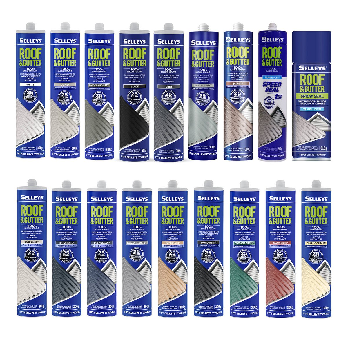 Selleys Deep Ocean Silicone Sealant 300g Waterproof UV Resistant