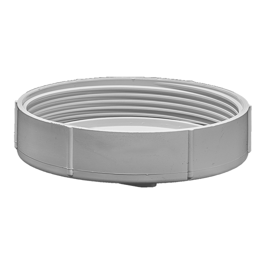 Holman 100mm PVC DWV Threaded Access Cap - Grey - Durable - Easy Install