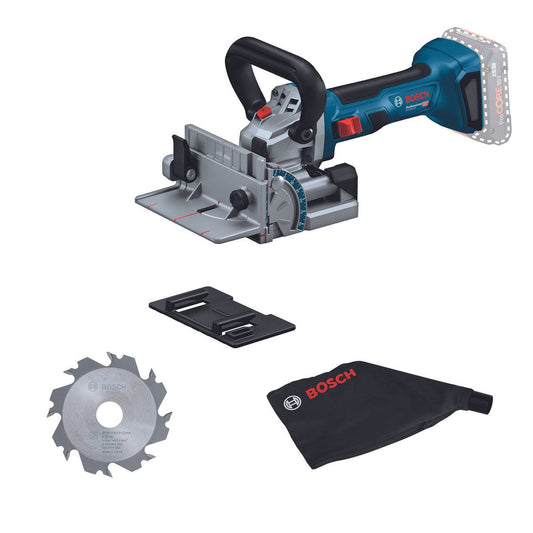 Bosch 18V Professional Biscuit Joiner Skin Only - Cordless - 150mm x 188mm x 416mm - Auzzistore