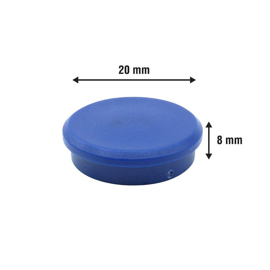 Everhang Blue Disc Magnet 25mm Ceramic 20 Pack Ideal For Whiteboards – view 2 - Auzzistore