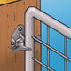 Jack 2 Way Gate Latch 140 x 135 x 35mm Steel Secure Design