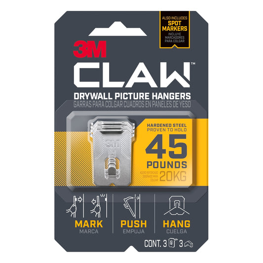 3M Claw Picture Hanger - 3 Pack