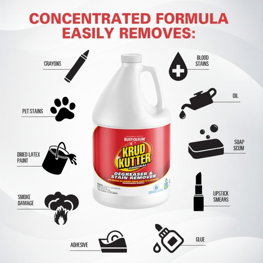 Krud Kutter Cleaner and Degreaser 3.78L - Concentrated Formula - Removes Grease and Stains