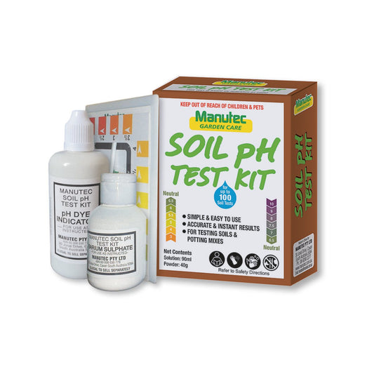 Manutec Soil pH Test Kit - 105mm - Indicator Liquid - Accurate Testing - Auzzistore