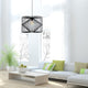 Home Design Black Vogue Pendant Light - 450mm Metal - Modern Style