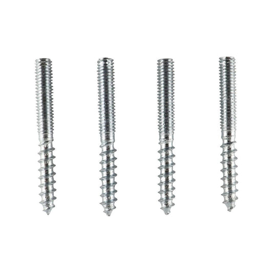 Everhang Hanger Bolt M6 x 48mm Zinc Plated 4 Pack Durable Fasteners - Auzzistore