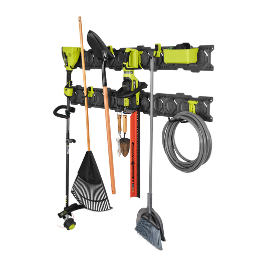 Ryobi Link 12 Piece Wall Kit - Modular Storage System - 838mm Rails - 94kg Capacity – view 2