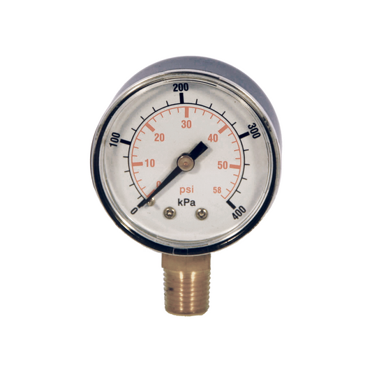 Hy Clor Pool Pressure Gauge - 50mm x 170mm - UV Resistant Plastics - Auzzistore