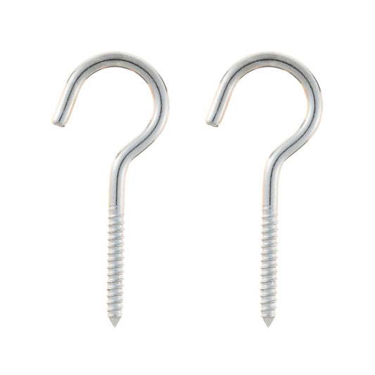 Taskmaster Ceiling Hook 2 Pack - 95 x 6 x 28mm - 316 Stainless Steel - Chrome – view 2 - Auzzistore