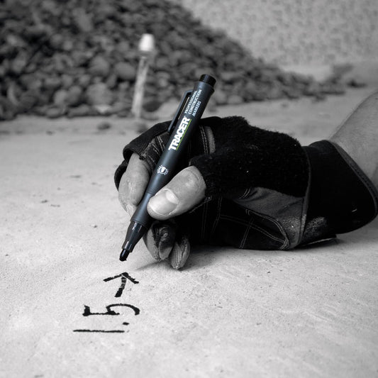 Tracer Clog Free Marker Black - Durable Metal Marker - 155mm x 20mm x 20mm - Clog-Free Marking – view 2 - Auzzistore