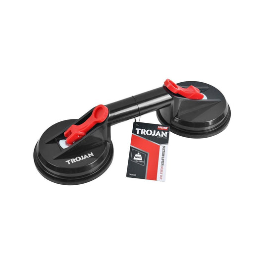 Trojan Double Cup Suction Holder - 60kg Load Rating - Lightweight Plastic - Auzzistore