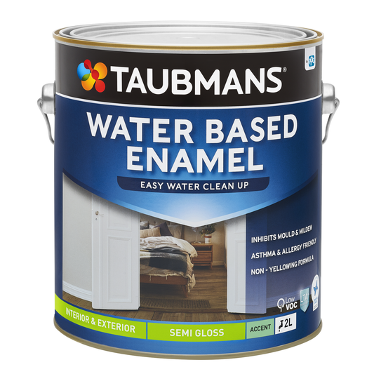 Taubmans 2L Accent Semi Gloss Water Based Enamel Paint - 2L - Non-Yellowing Finish - Auzzistore