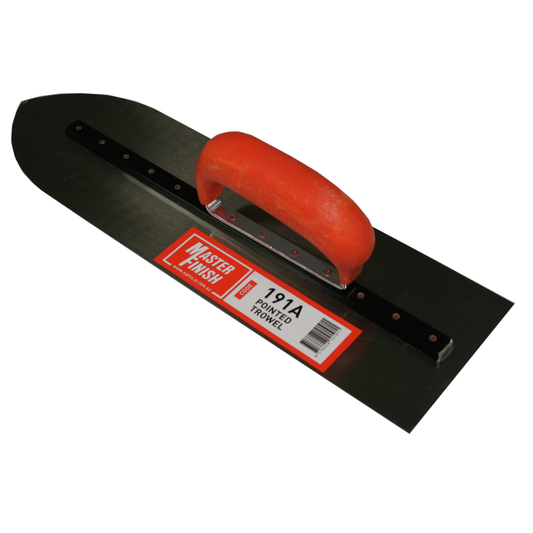 Masterfinish Pointed Flooring Trowel - 115mm Steel Blade - Durable Handle - Auzzistore