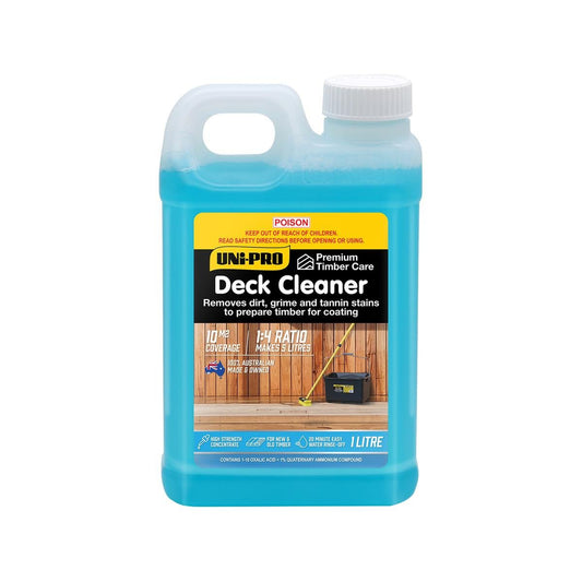 Uni Pro Deck Cleaner Concentrate - 1L - High-Strength Timber Cleaner