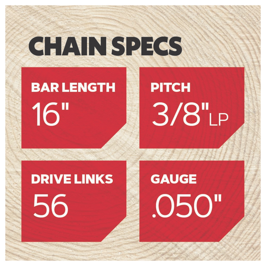 Oregon T56 Pro Series Chainsaw Chain - 16 Inch - 3/8" Low-Profile - Durable – view 2 - Auzzistore