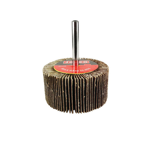Josco 60mm Abrasive Flap Wheel 60 Grit Cloth Durable Efficient - Auzzistore