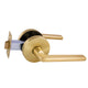 Gainsborough Avant Alba Satin Brass Passage Lever Set - 145mm x 64mm - QuickFix Installation