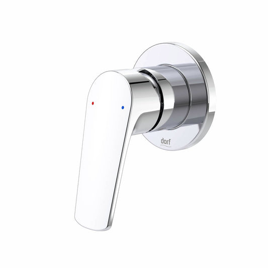Dorf Kip Bath Shower Mixer Chrome - 75mm Brass - Minimalist Design - Auzzistore