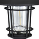 Luxzone 60cm Aluminium LED Solar Pathway Light - 30 Lumens - Black - Weather-Resistant