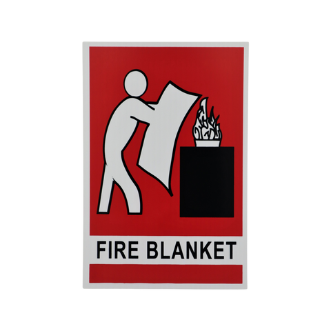Fire Pro Fire Blanket Sign - 225mm x 150mm - Durable - Easy to Read - Auzzistore