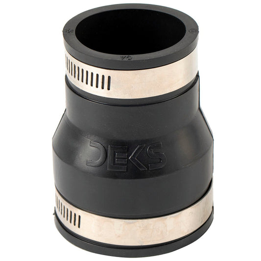 Deks Reducer Rubber Joiner - 50 x 40mm - EPDM - Stainless Steel Clamps – view 2 - Auzzistore