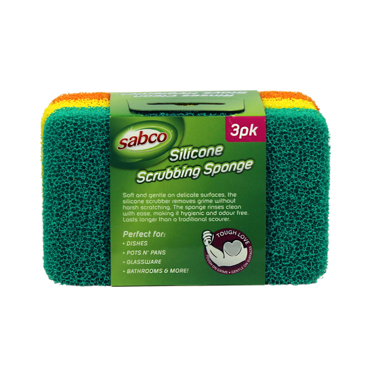 Sabco Silicone Scrubbing Sponge - 3 Pack - Non Scratch - Multi Use – view 2