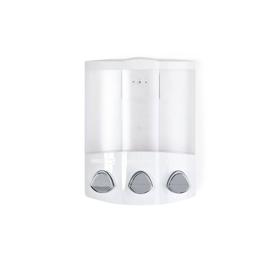 Better Living Trio Shower Dispenser - 3 x 435ml - White - Clutter-Free