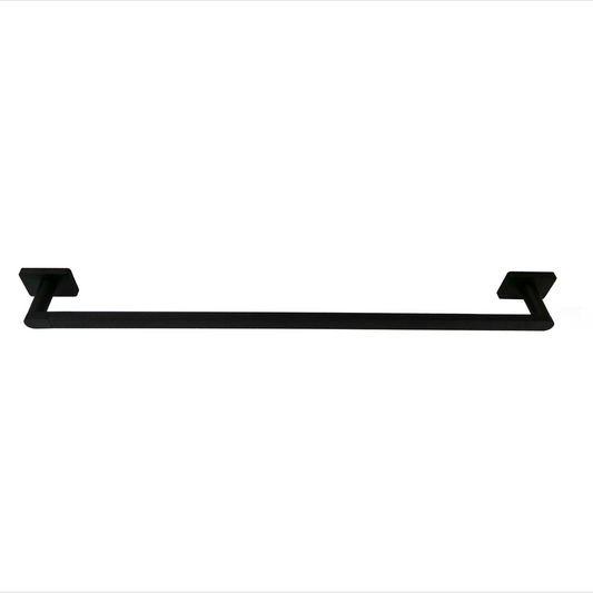 Barelli Rigoni Single Towel Rail 600mm Matte Black - 1 Pack