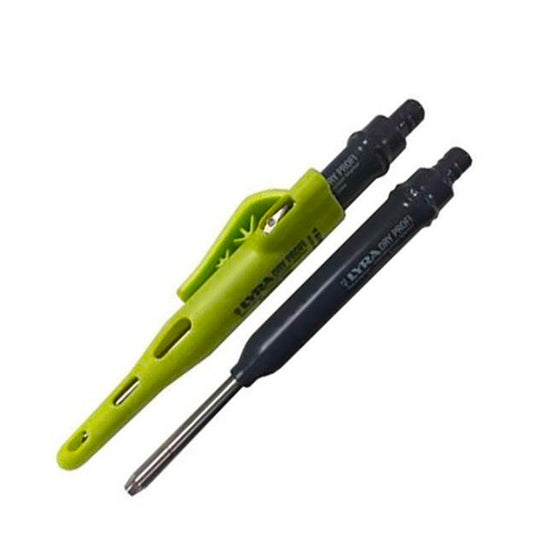 Lyra Carpenters Pencil - 2B - Stainless Steel - All Surface Use – view 2 - Auzzistore