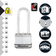 Master Lock Magnum Padlock 50mm with 64mm Extra Long Shackle - 2 Pack