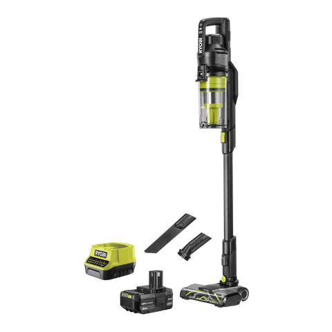 Ryobi 18V ONE+ HP Brushless Stick Vacuum 4Ah Kit - 800ml - Black - Cyclonic Filtration - Auzzistore