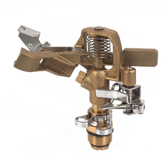 Pope Heavy Duty Impact Sprinkler Head - 15mm BSP - Brass - Adjustable Arc - Auzzistore