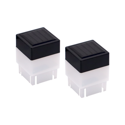 ProtectorAl Solar Fence Lights - 50mm x 50mm - Plastic - Easy Install